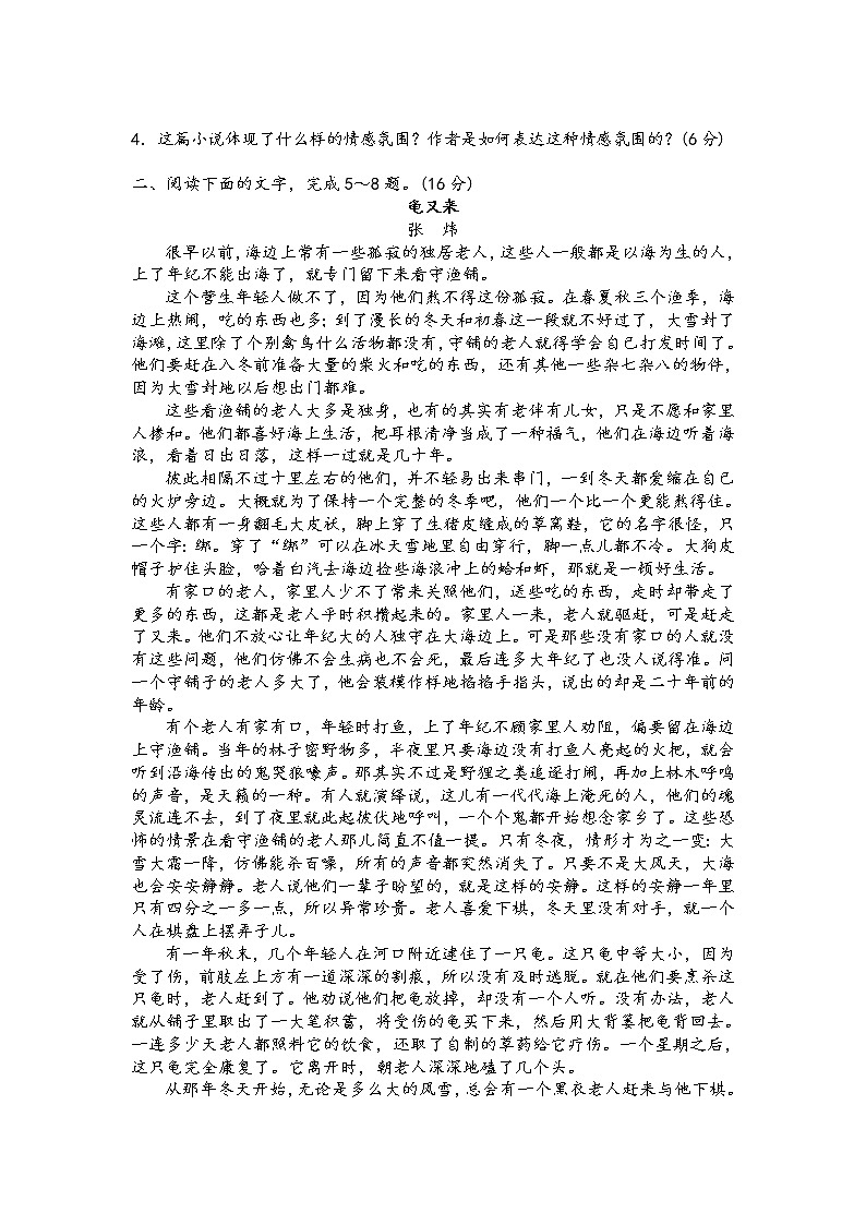 小说阅读精讲精练之过关检测(原卷版)第3页