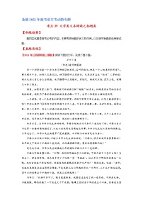 考点39 文学类文本阅读之标题类-备战2022年高考语文一轮复习考点微专题（新高考版）