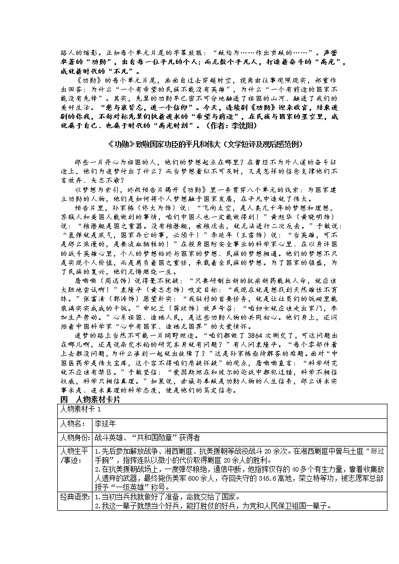 01 他们是共和国最亮的星——《功勋》精品素材-2022年高考作文热点新闻素材积累与运用第2页