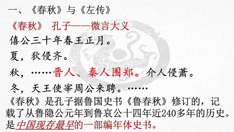 烛之武退秦师 左传课件PPT第4页