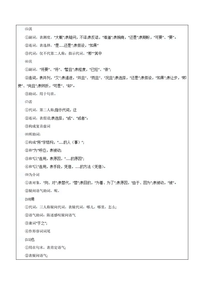 2022届高考二轮专题复习：文言文专项阅读2第3页