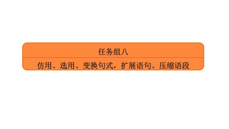 高考语文复习----仿用、选用、变换句式，扩展语句、压缩语段课件PPT01