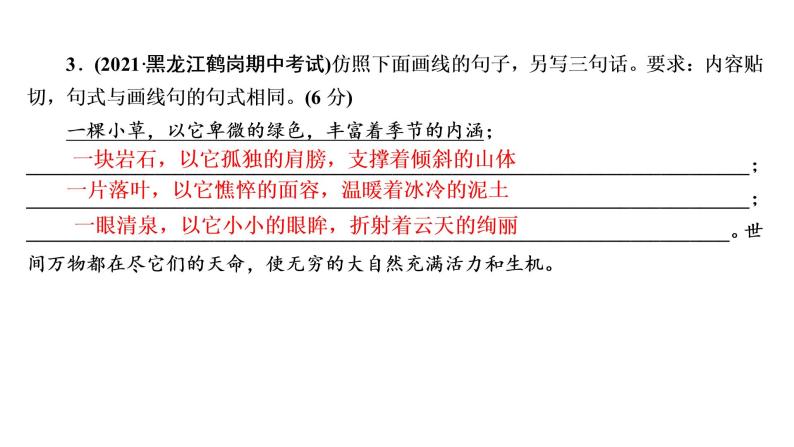 高考语文复习----仿用、选用、变换句式，扩展语句、压缩语段课件PPT08