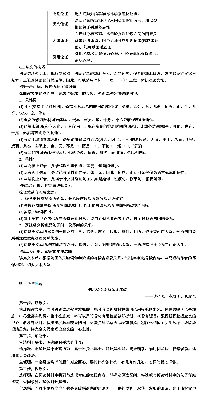 高考语文专题复习训练-- 现代文阅读（信息类文本阅读）第3页