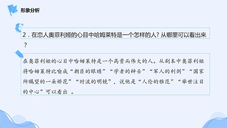 人教部编版高中语文必修下册6.哈姆莱特   课件第7页