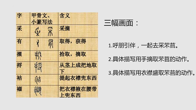 《芣苢》和《插秧歌》比较阅读课件13张2021-2022学年统编版高中语文必修上册第6页