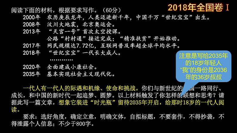 专题20 看清指令完任务-备战2022年高考满分作文精品课件第7页