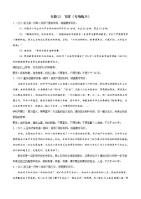 专题22  写作（专项练习）-2021-2022学年高一下学期语文期末考点大串讲（统编版）