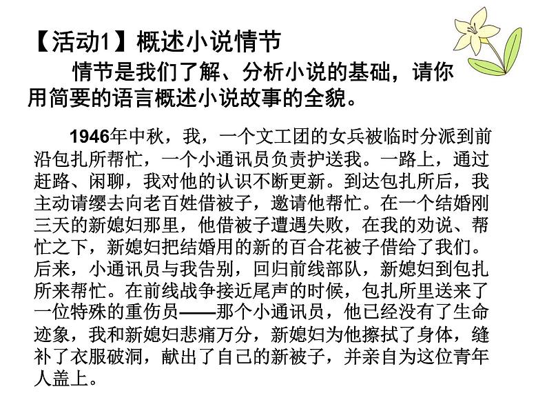 《百合花》优秀课件第3页