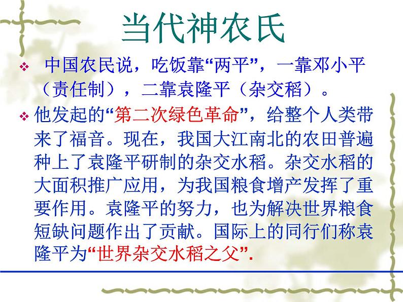 4.1《喜看稻菽千重浪》课件28张2021-2022学年统编版高中语文必修上册03