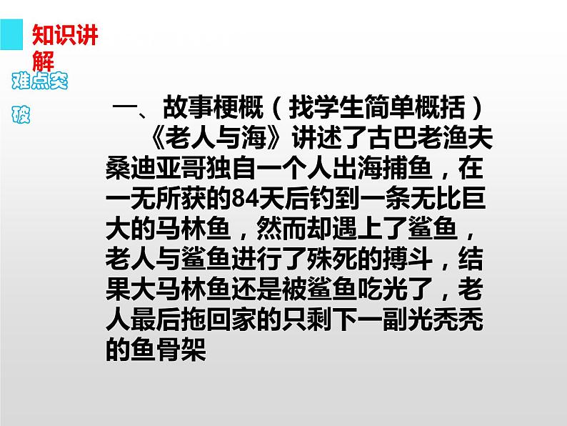 部编版版高中语文选择性必修上册 10.老人与海    课件第4页