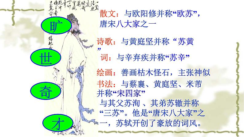 人教部编版高中语文必修上册 9.1念奴娇.赤壁怀古   课件第5页