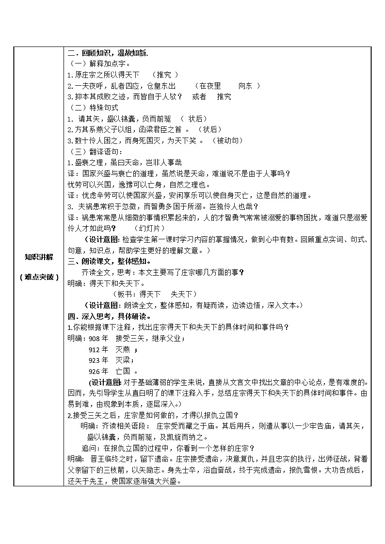 部编版高中语文选择性必修中册11.2五代史伶官传序   教案02