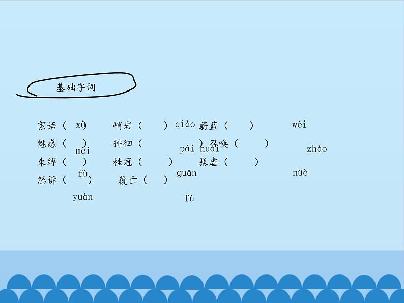 部编版高中语文选择性必修中册13.2致大海   课件06