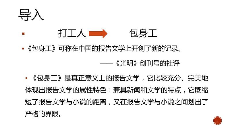 高中语文人教统编版选择性必修中册 包身工 课件第2页