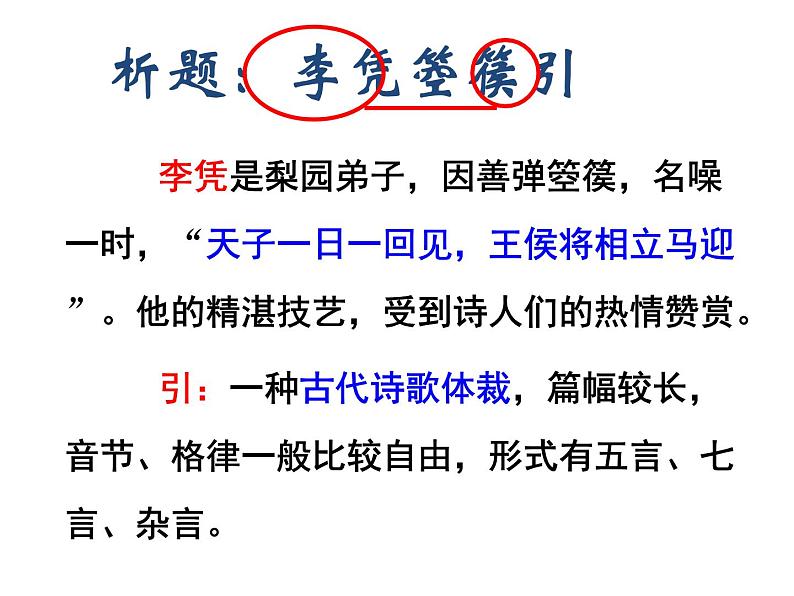 部编版高中语文选择性必修中册 李凭箜篌引   课件第2页