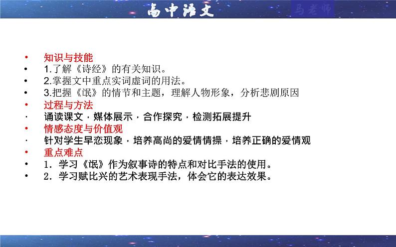 专题1：诗经•氓  （课件）——统编高中语文选择性必修下册第3页