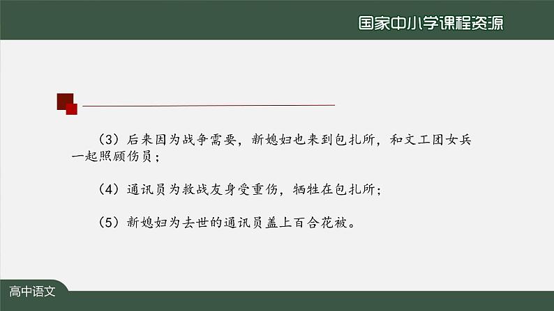 2.高一【语文（统编版）】《百合花》《哦，香雪》联读（第一课时）——青春中国的时代印记-课件第6页