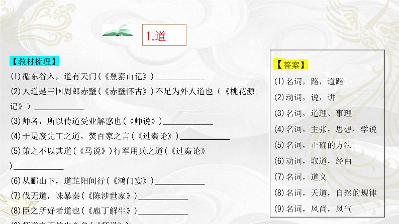 2022届高考语文复习近十年高考文言文高频实词总结课件22张第2页