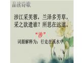 人教部编版高中语文必修上册 古诗词诵读——涉江采芙蓉   课件3