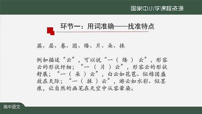 57.高一【语文(统编版)】“咬文嚼字”——词义的辨析和词语的使用-课件04