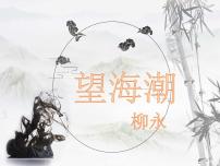 人教统编版选择性必修 下册4.1 *望海潮（东南形胜）集体备课ppt课件