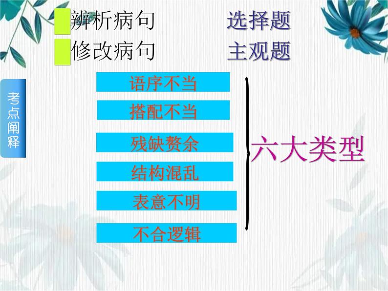 高考语文复习病句专题 优质课件第3页