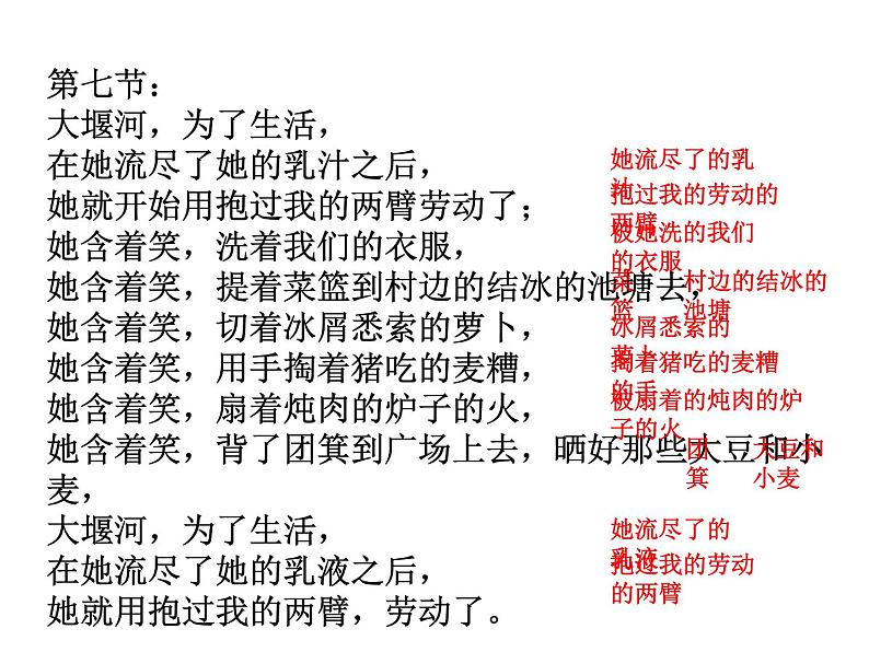 部编版高中语文选择性必修下册6.1大堰河——我的保姆   课件08