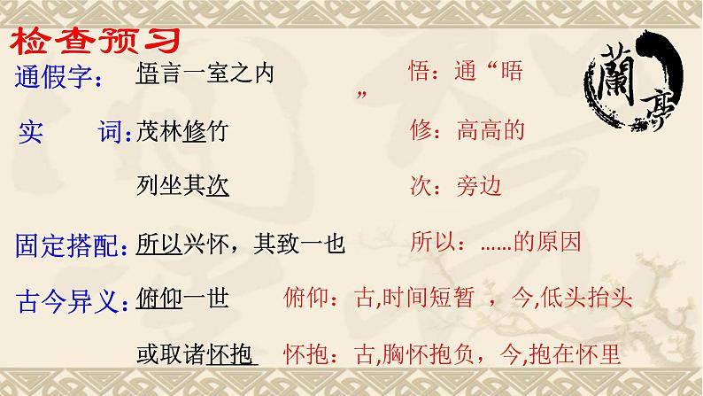 高中语文 北师大课标版 必修3  兰亭集序 课件第2页