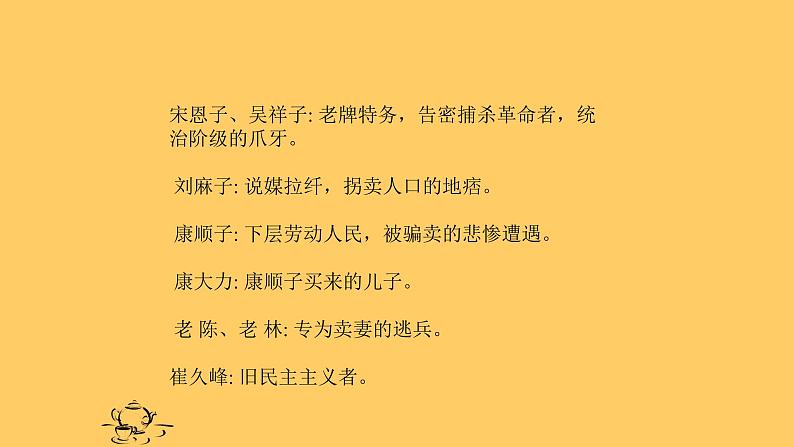 人教部编版高中语文选择性必修下册8.茶馆   课件第7页