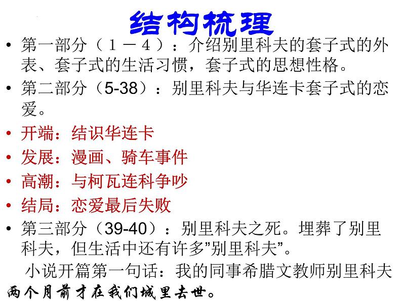 《装在套子里的人》课件24张2021—2022学年统编版高中语文必修下册第4页