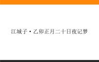 人教统编版选择性必修 上册江城子·乙卯正月二十日夜记梦精品课件ppt