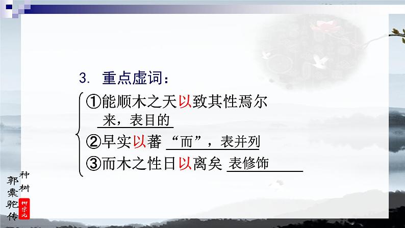 人教部编版高中语文选择性必修下册11.种树郭囊驼传  课件第5页