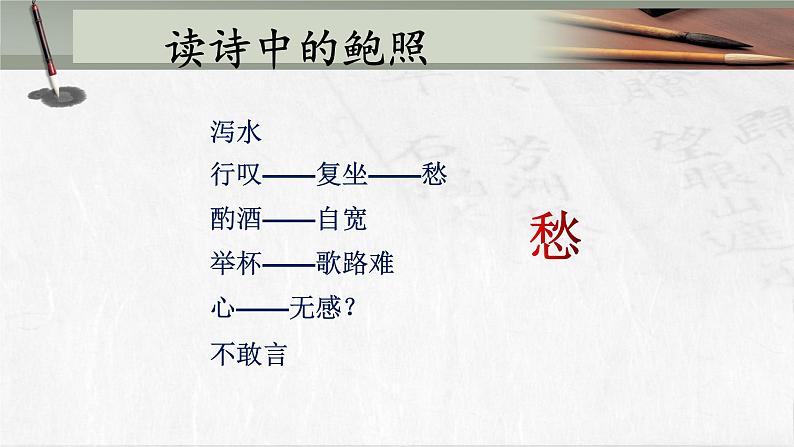 人教部编版高中语文选择性必修下册古诗词诵读——拟行路难   课件6第8页