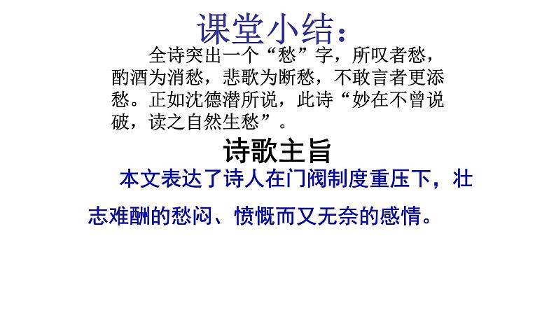 人教部编版高中语文选择性必修下册古诗词诵读——拟行路难   课件第7页