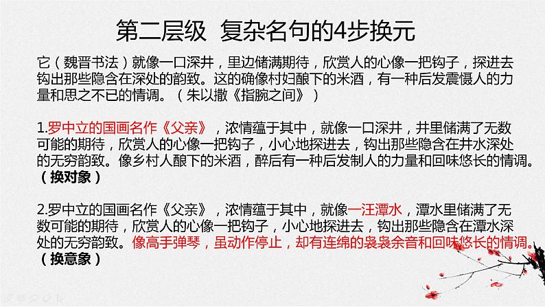 高考语文复习----名句换元：语言与思维的同步发展课件PPT第6页