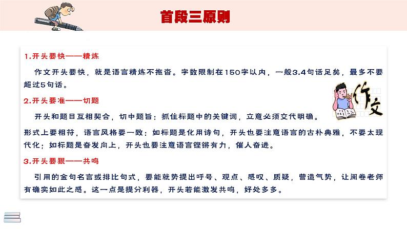 高考语文复习---- 凤头 豹尾（打造高考作文高分首尾段）课件PPT05