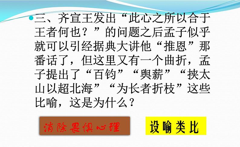 人教版高中语文《齐桓晋文之事》部优课件第6页