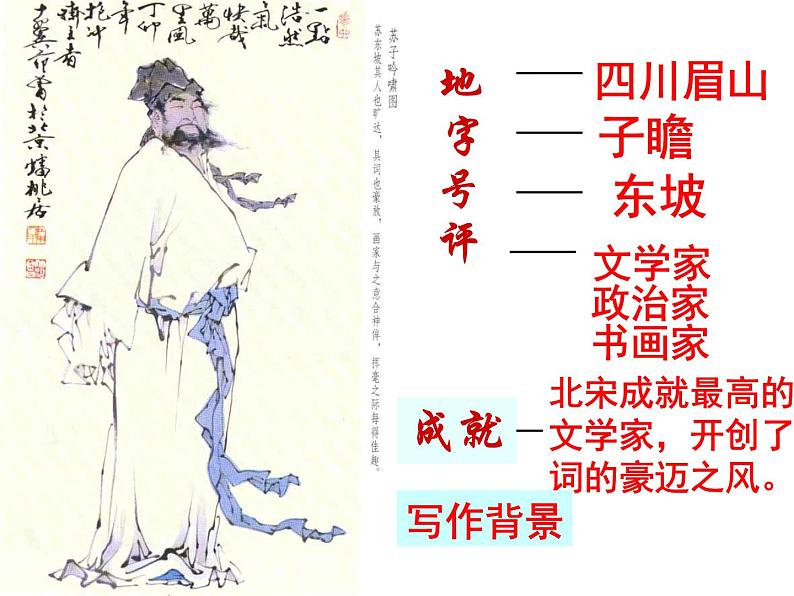 人教版高中语文必修4---2-5《念奴娇·赤壁怀古》 精品课件05