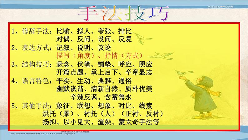 高考语文复习----诗歌鉴赏第6讲 鉴赏技巧（122张） (1)课件PPT第5页