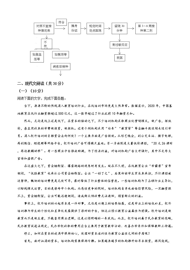 浙江省七彩阳光新高考研究联盟2020-2021学年高二下学期期中联考语文试题（原卷版）03
