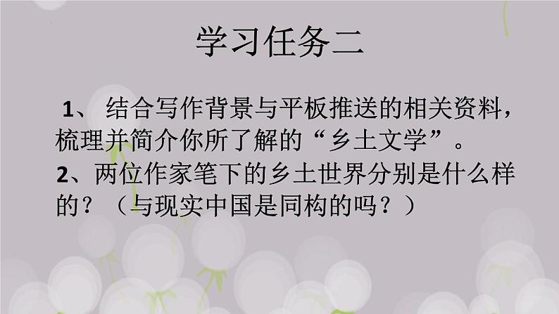 5《阿Q正传》《边城》比较阅读课件19张2021-2022学年统编版高中语文选择性必修下册07