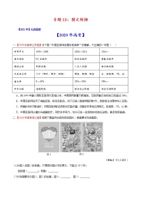 2020-2021年高考 专题13 图文转换（学生版） 教案