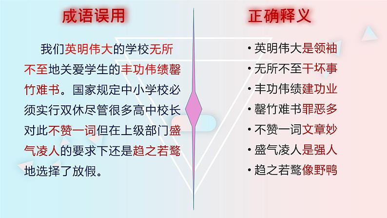 高考语文复习----  高考语语言运用题最简流程 （成语大观园）课件PPT第3页