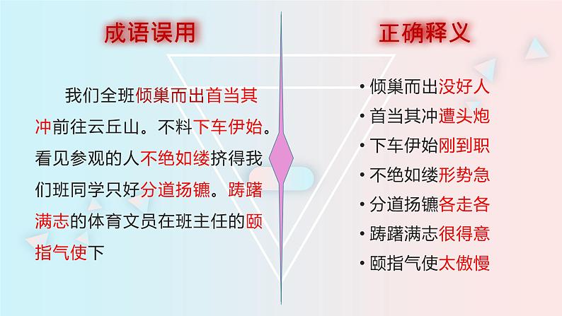 高考语文复习----  高考语语言运用题最简流程 （成语大观园）课件PPT第7页