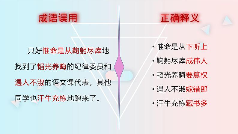 高考语文复习----  高考语语言运用题最简流程 （成语大观园）课件PPT第8页