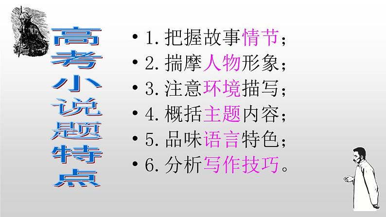 高考语文复习----  高考语文小说阅读最简流程（讲练结合）课件PPT05