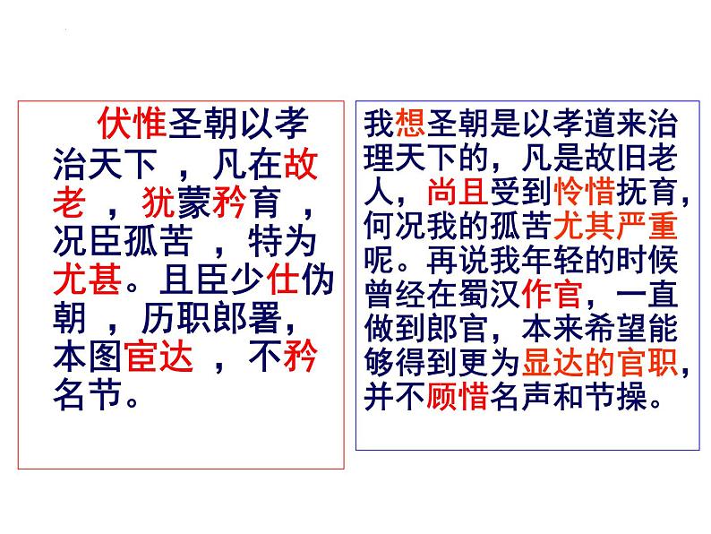 9.1《陈情表》课件32张2021-2022学年统编版高中语文选择性必修下册第8页