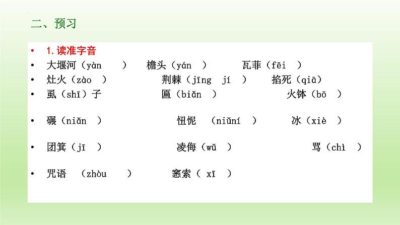 6.1《大堰河—我的保姆》课件23张2021-2022学年统编版高中语文选择性必修下册07