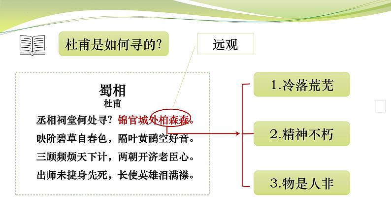 3.2《蜀相》课件17张2021—2022学年统编版高中语文选择性必修下册05